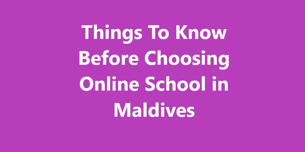 Online School in Maldives